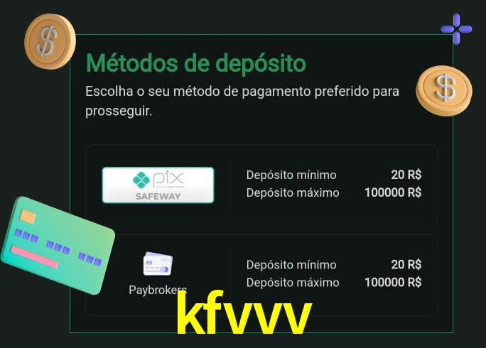 O cassino kfvvv oferece uma grande variedade de métodos de pagamento
